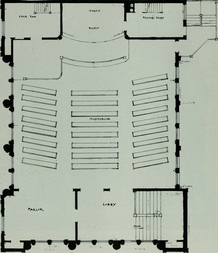An illustration from The Architect & engineer of California and the Pacific Coast, 1905, leaf 97