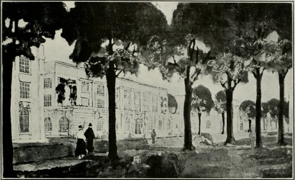 An illustration from The Architect & engineer of California and the Pacific Coast, 1905, leaf 134