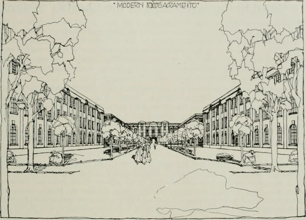 An illustration from The Architect & engineer of California and the Pacific Coast, 1905, leaf 136