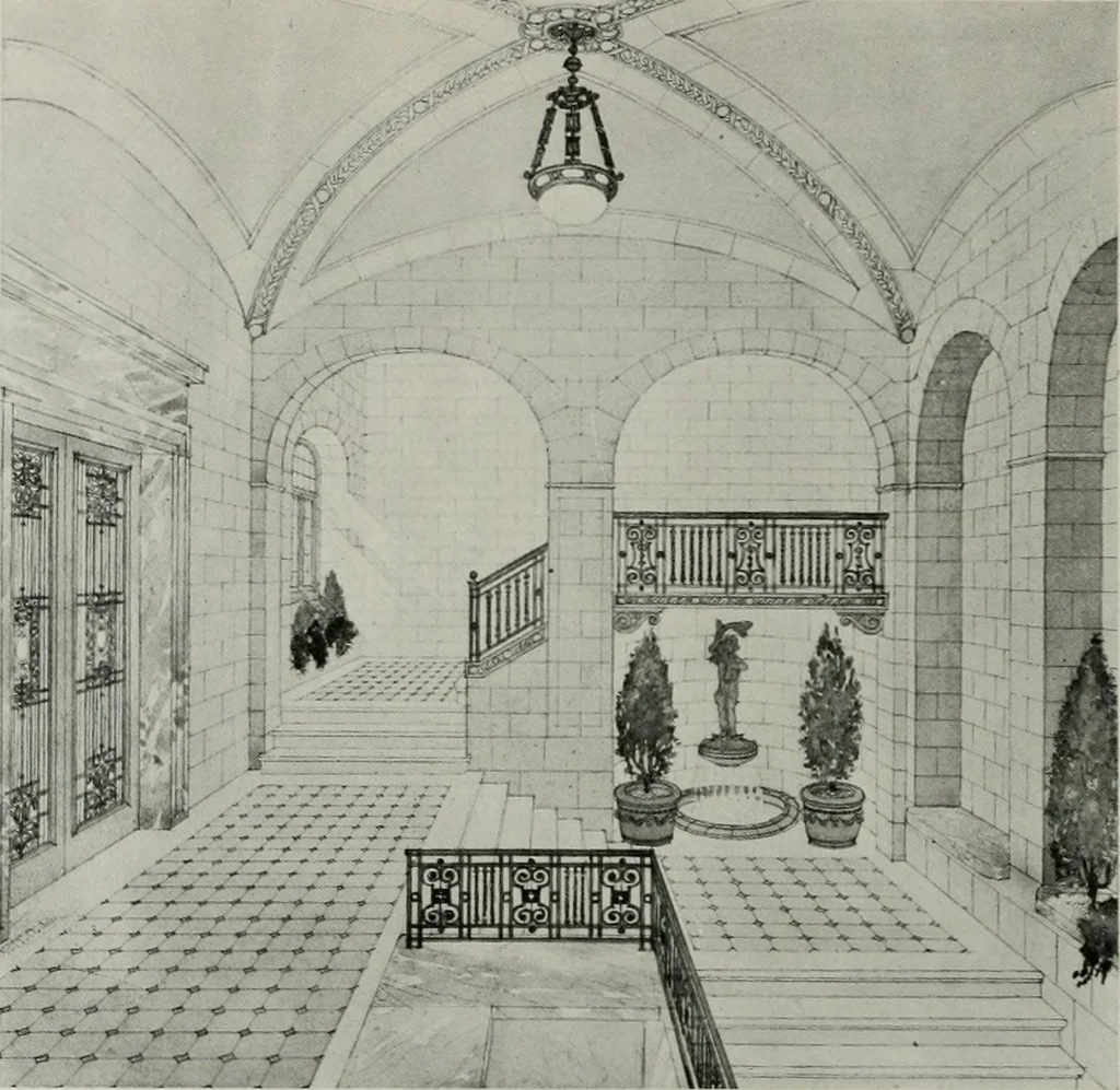 An illustration from The Architect & engineer of California and the Pacific Coast, 1905, leaf 15