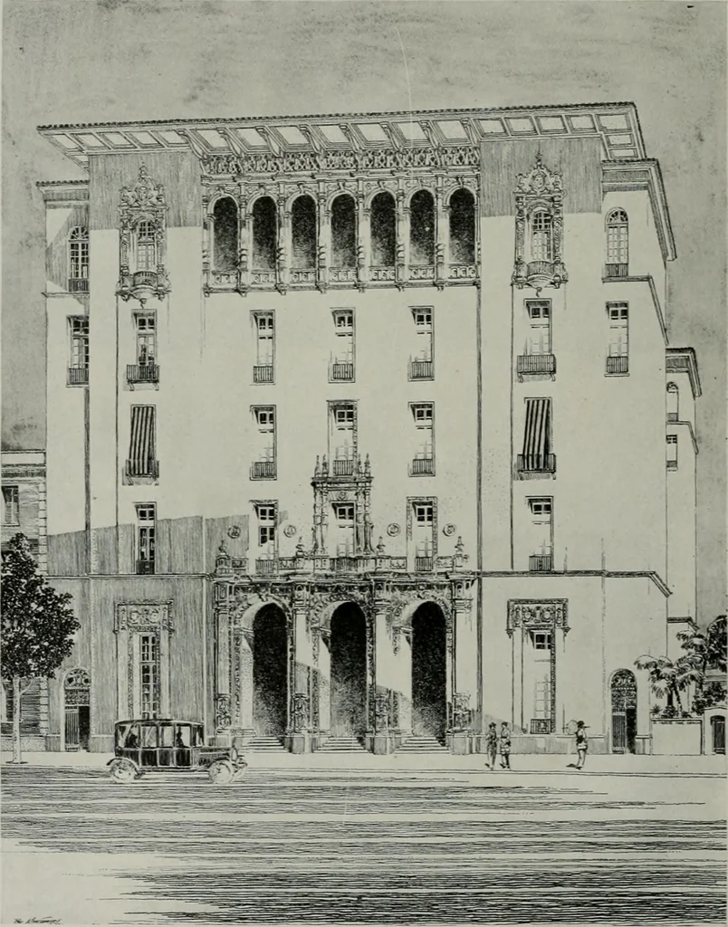 An illustration from The Architect & engineer of California and the Pacific Coast, 1905, leaf 233