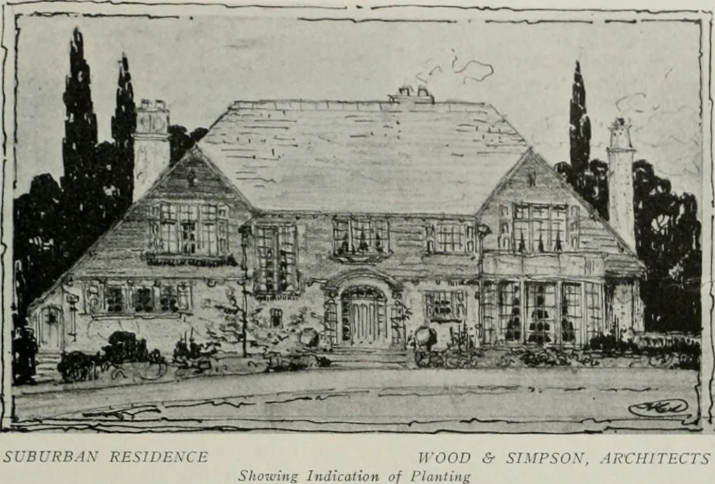 An illustration from The Architect & engineer of California and the Pacific Coast, 1905, leaf 258