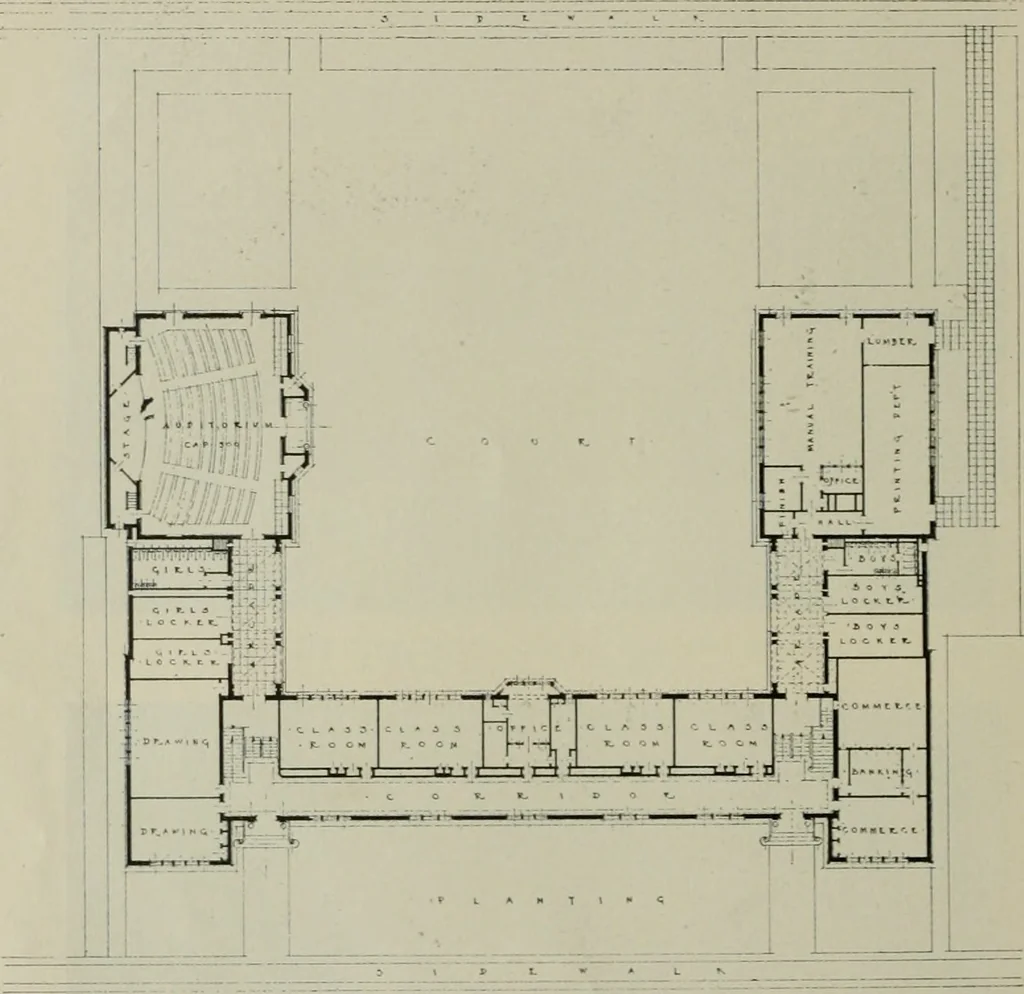 An illustration from The Architect & engineer of California and the Pacific Coast, 1905, leaf 427