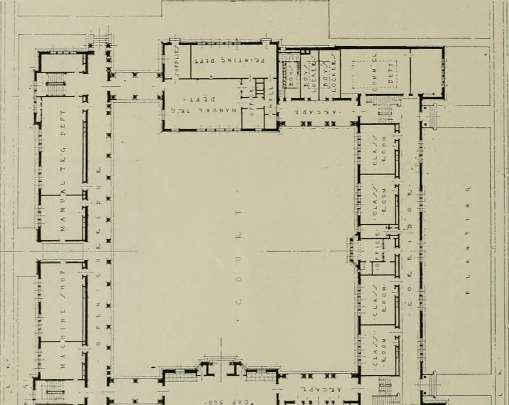 An illustration from The Architect & engineer of California and the Pacific Coast, 1905, leaf 429