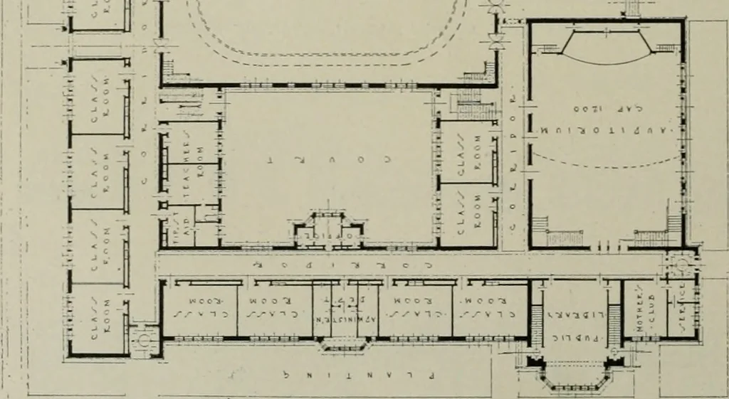 An illustration from The Architect & engineer of California and the Pacific Coast, 1905, leaf 429