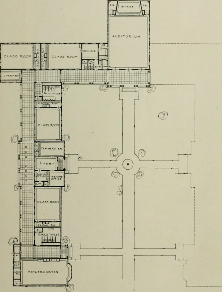 An illustration from The Architect & engineer of California and the Pacific Coast, 1905, leaf 444