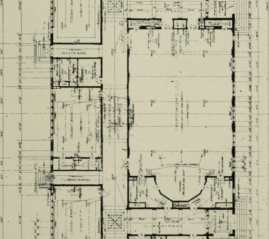 An illustration from The Architect & engineer of California and the Pacific Coast, 1905, leaf 446