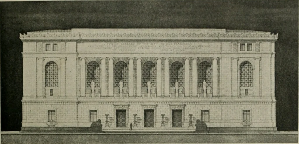 An illustration from The Architect & engineer of California and the Pacific Coast, 1905, leaf 456
