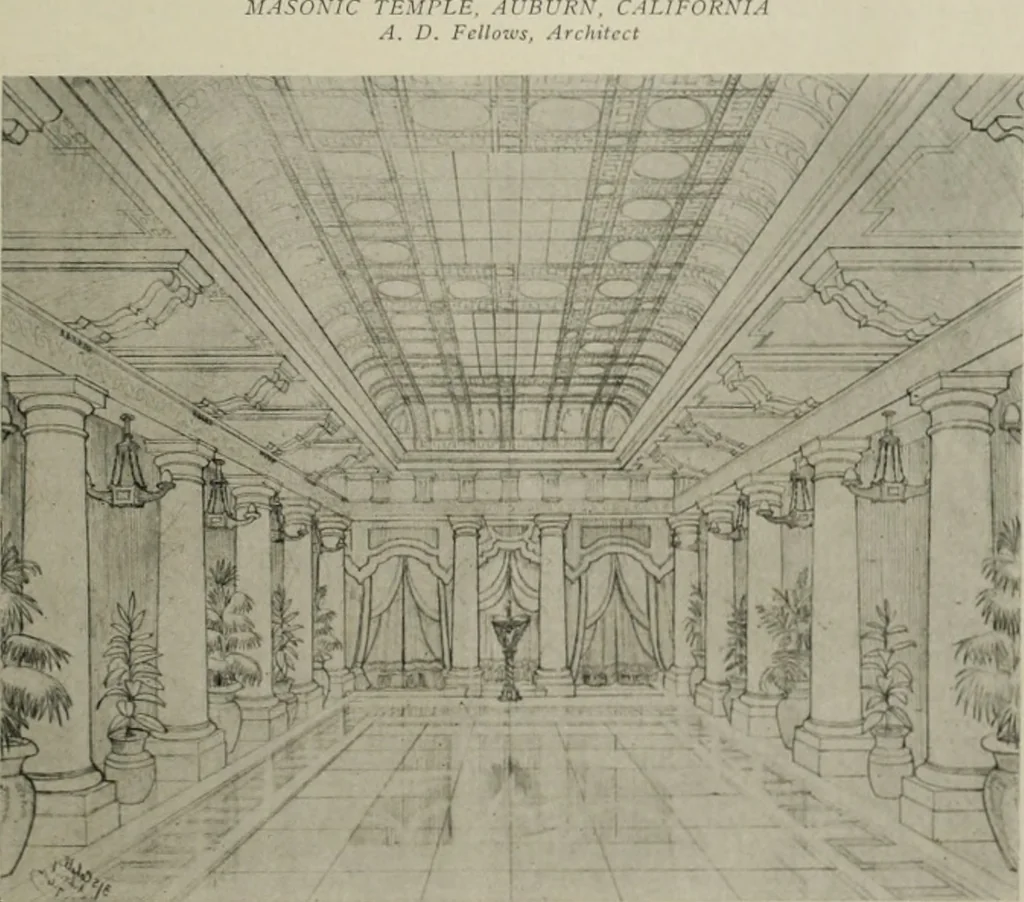 An illustration from The Architect & engineer of California and the Pacific Coast, 1905, leaf 480