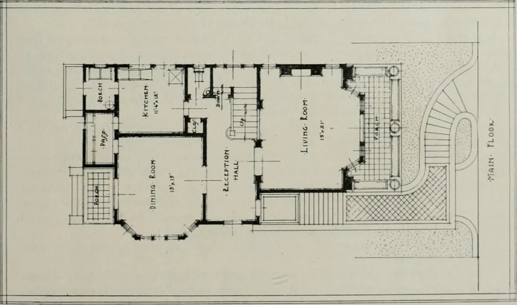 An illustration from The Architect & engineer of California and the Pacific Coast, 1905, leaf 68