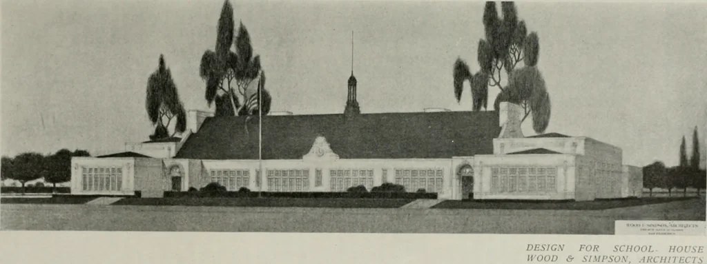 An illustration from The Architect & engineer of California and the Pacific Coast, 1905, leaf 72