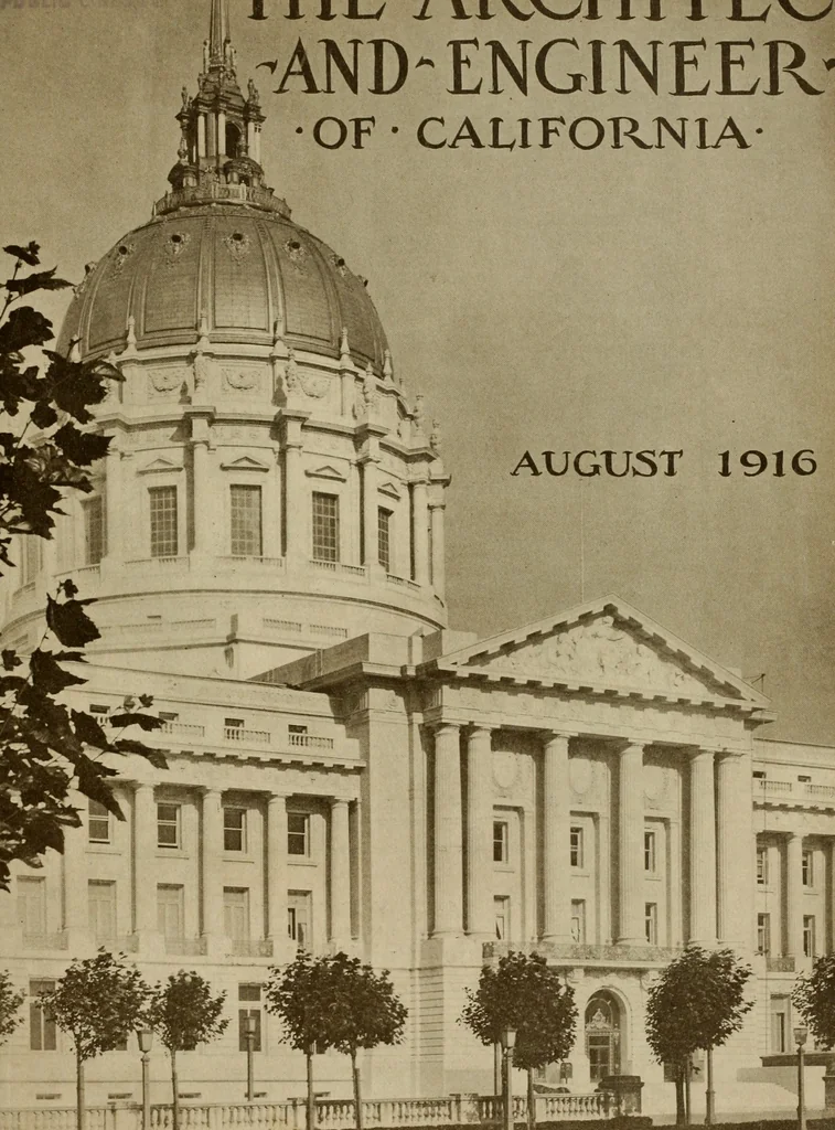 An illustration from The Architect & engineer of California and the Pacific Coast, 1905, leaf 108
