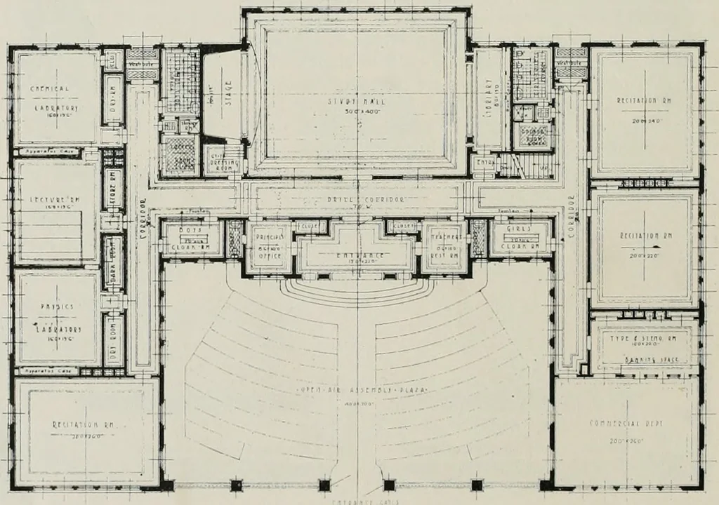 An illustration from The Architect & engineer of California and the Pacific Coast, 1905, leaf 221
