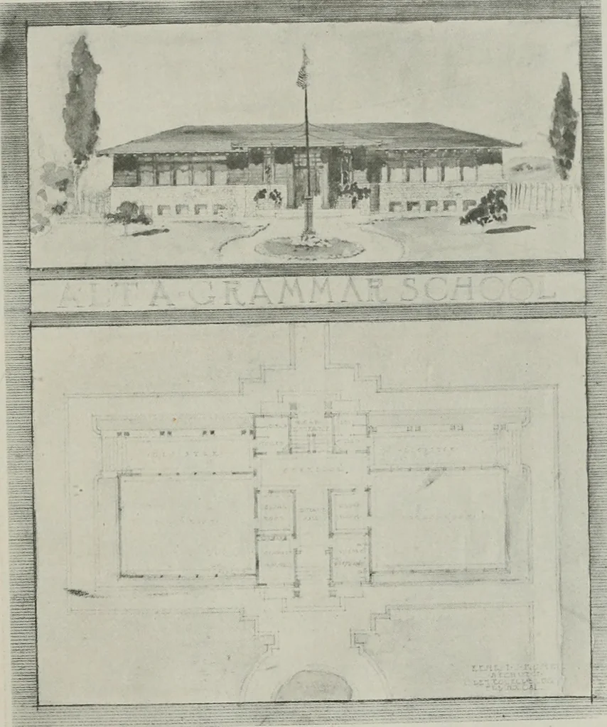 An illustration from The Architect & engineer of California and the Pacific Coast, 1905, leaf 222