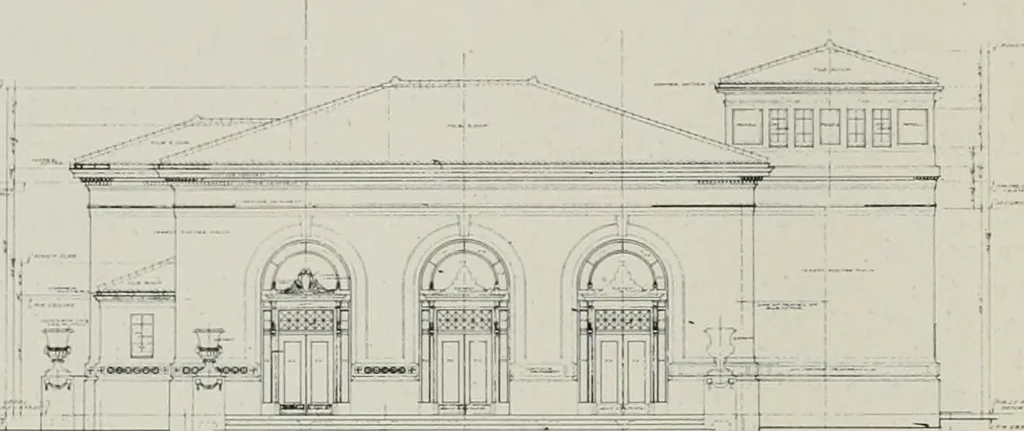 An illustration from The Architect & engineer of California and the Pacific Coast, 1905, leaf 253