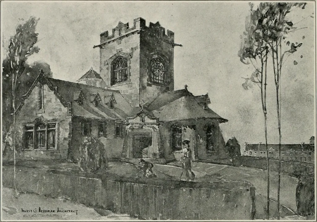An illustration from The Architect & engineer of California and the Pacific Coast, 1905, leaf 321