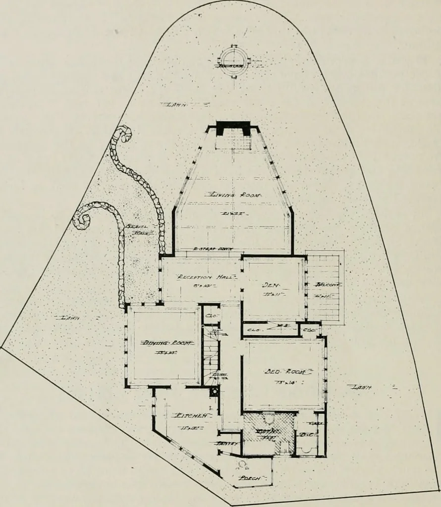 An illustration from The Architect & engineer of California and the Pacific Coast, 1905, leaf 363