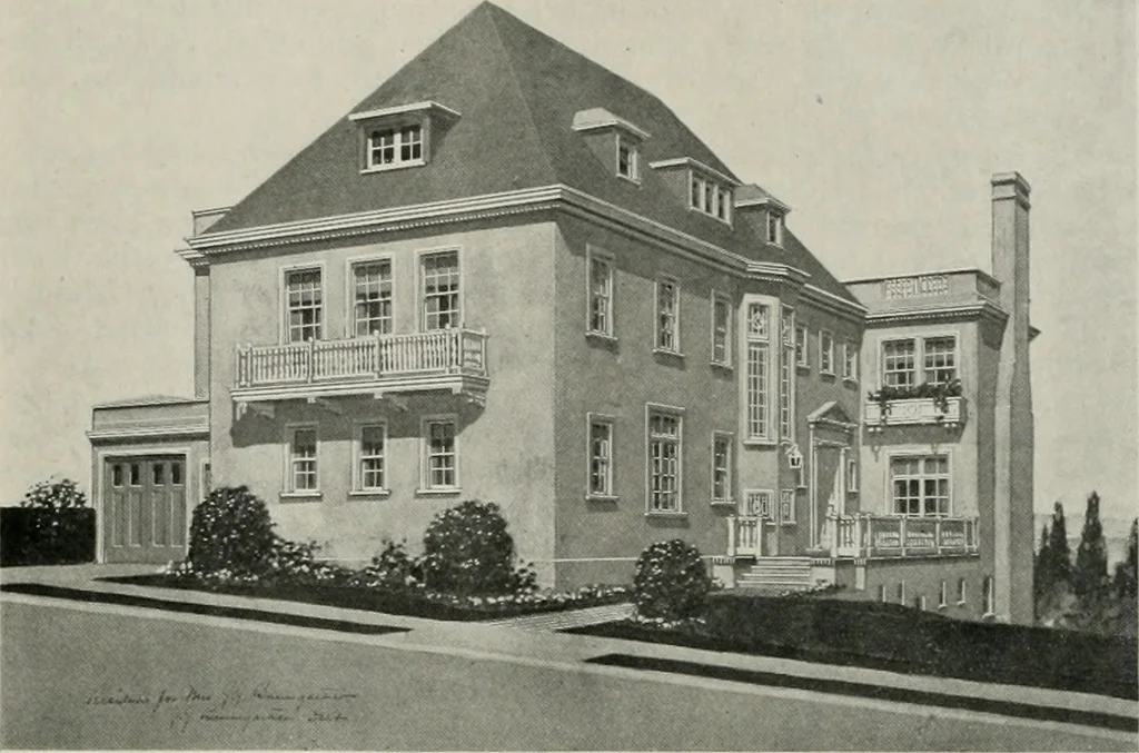 An illustration from The Architect & engineer of California and the Pacific Coast, 1905, leaf 366