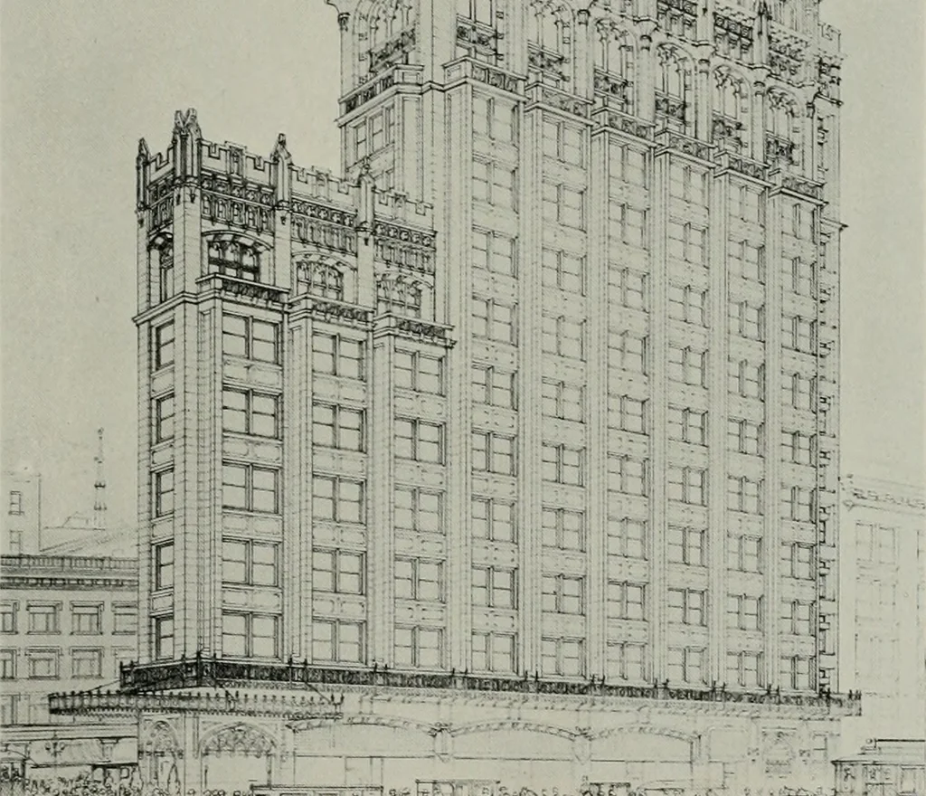 An illustration from The Architect & engineer of California and the Pacific Coast, 1905, leaf 414