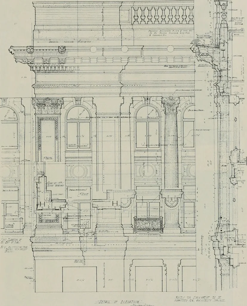 An illustration from The Architect & engineer of California and the Pacific Coast, 1905, leaf 420