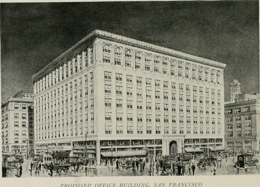 An illustration from The Architect & engineer of California and the Pacific Coast, 1905, leaf 421