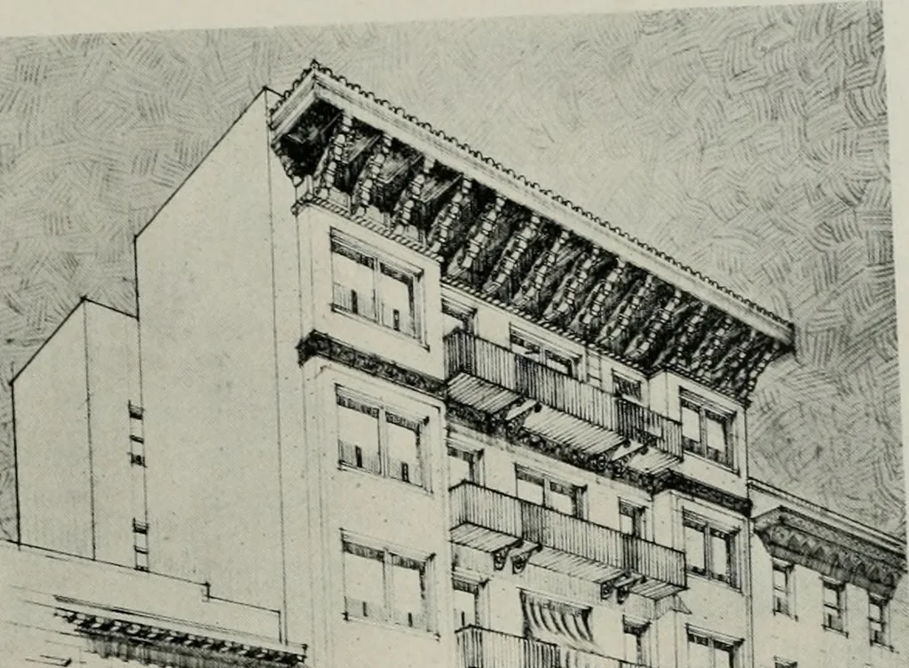 An illustration from The Architect & engineer of California and the Pacific Coast, 1905, leaf 428