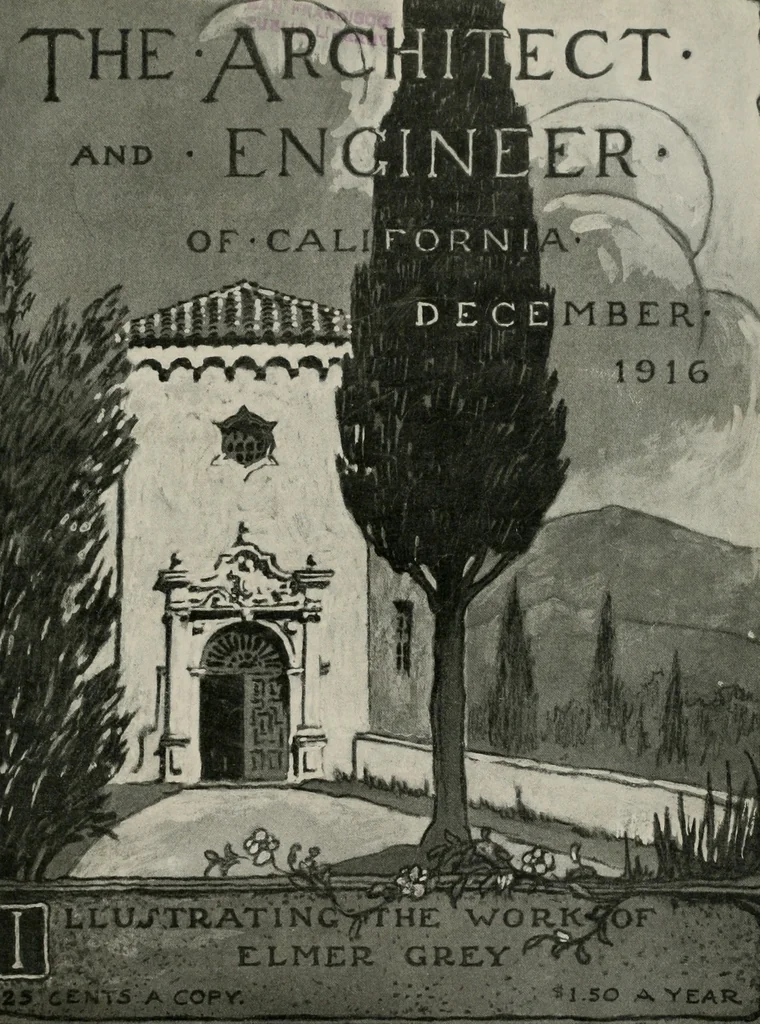 An illustration from The Architect & engineer of California and the Pacific Coast, 1905, leaf 506