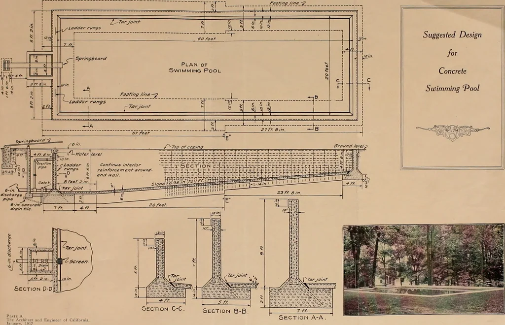 An illustration from The Architect & engineer of California and the Pacific Coast, 1905, leaf 110