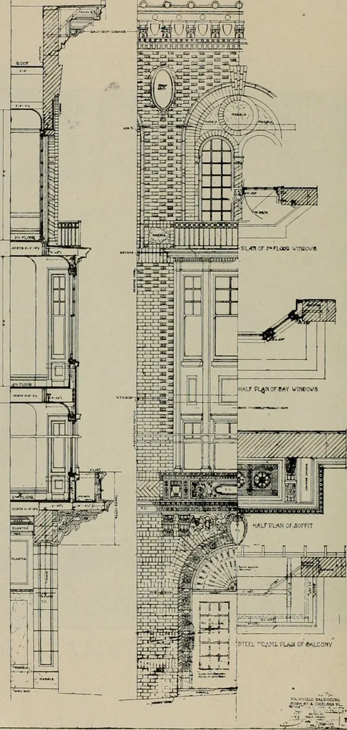 An illustration from The Architect & engineer of California and the Pacific Coast, 1905, leaf 243
