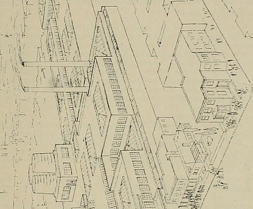 An illustration from The Architect & engineer of California and the Pacific Coast, 1905, leaf 270