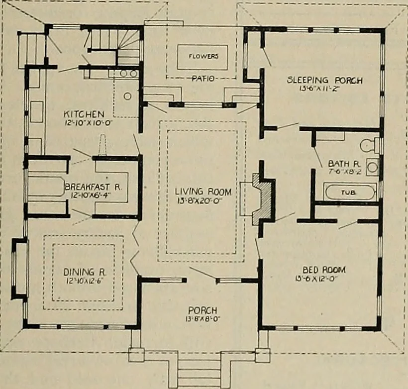An illustration from The Architect & engineer of California and the Pacific Coast, 1905, leaf 274