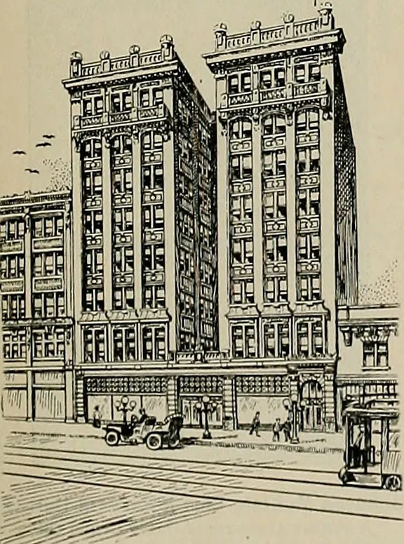 An illustration from The Architect & engineer of California and the Pacific Coast, 1905, leaf 32