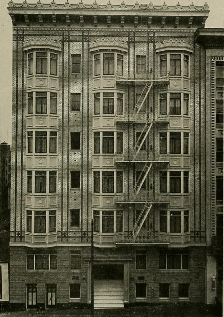 An illustration from The Architect & engineer of California and the Pacific Coast, 1905, leaf 454