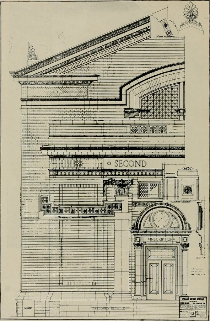 An illustration from The Architect & engineer of California and the Pacific Coast, 1905, leaf 51