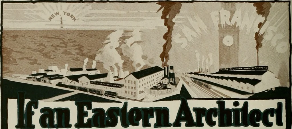 An illustration from The Architect & engineer of California and the Pacific Coast, 1905, leaf 635