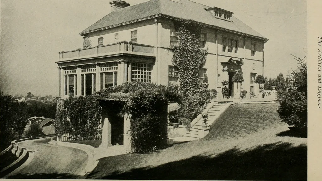 An illustration from The Architect & engineer of California and the Pacific Coast, 1905, leaf 65