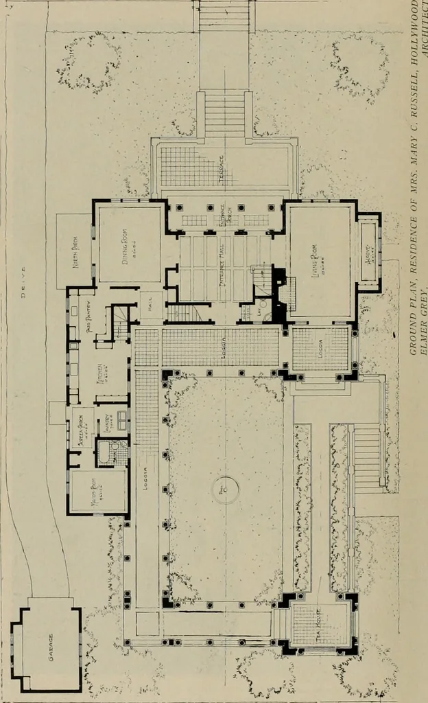 An illustration from The Architect & engineer of California and the Pacific Coast, 1905, leaf 693