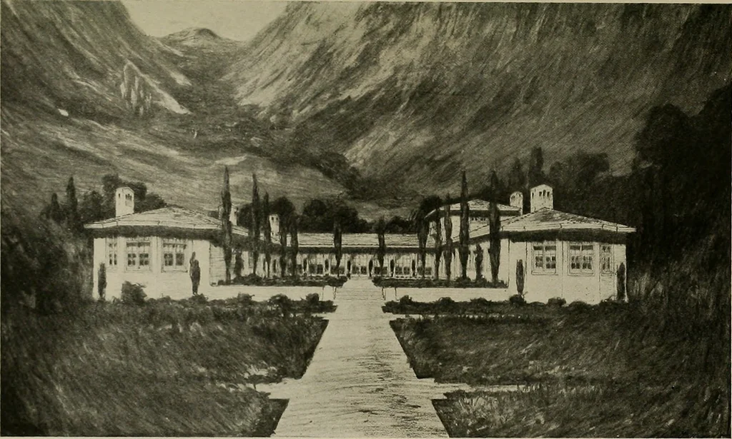 An illustration from The Architect & engineer of California and the Pacific Coast, 1905, leaf 698