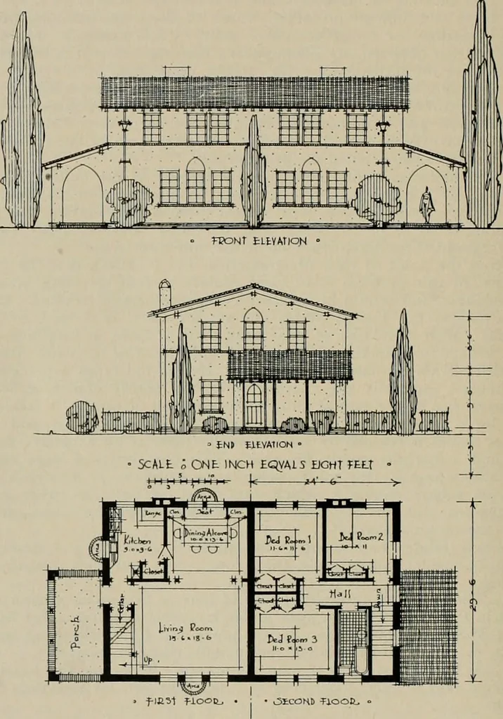 An illustration from The Architect & engineer of California and the Pacific Coast, 1905, leaf 731