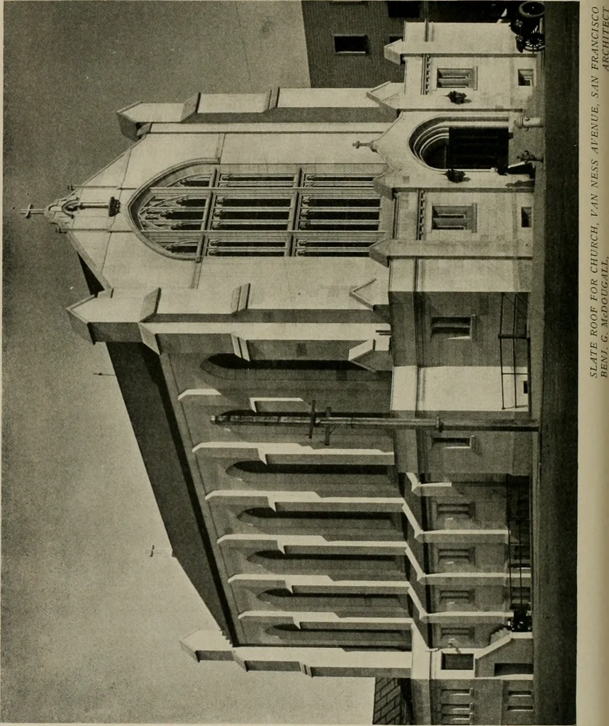 An illustration from The Architect & engineer of California and the Pacific Coast, 1905, leaf 879