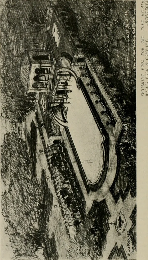 An illustration from The Architect & engineer of California and the Pacific Coast, 1905, leaf 99