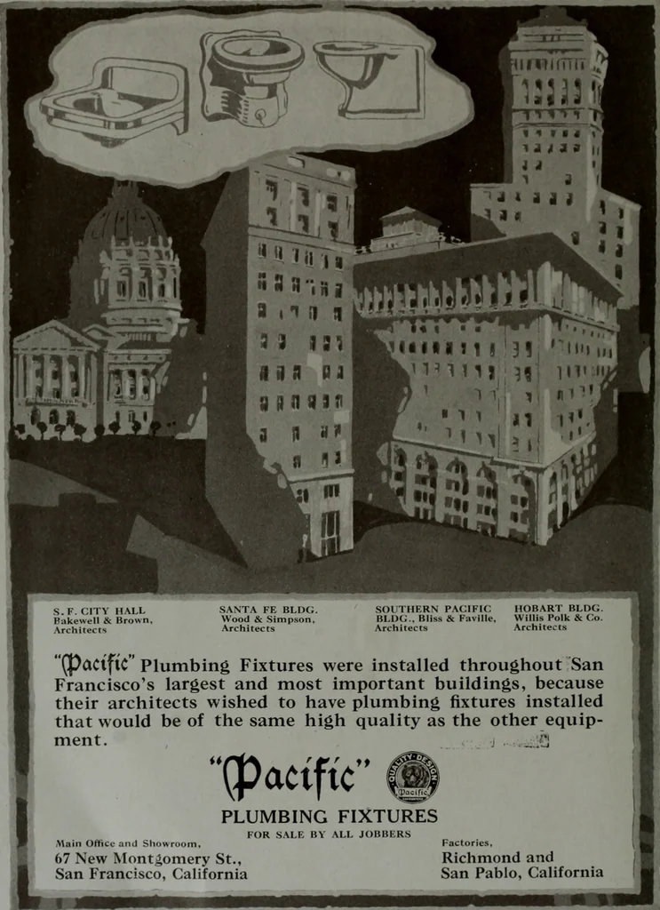 An illustration from The Architect & engineer of California and the Pacific Coast, 1905, leaf 159