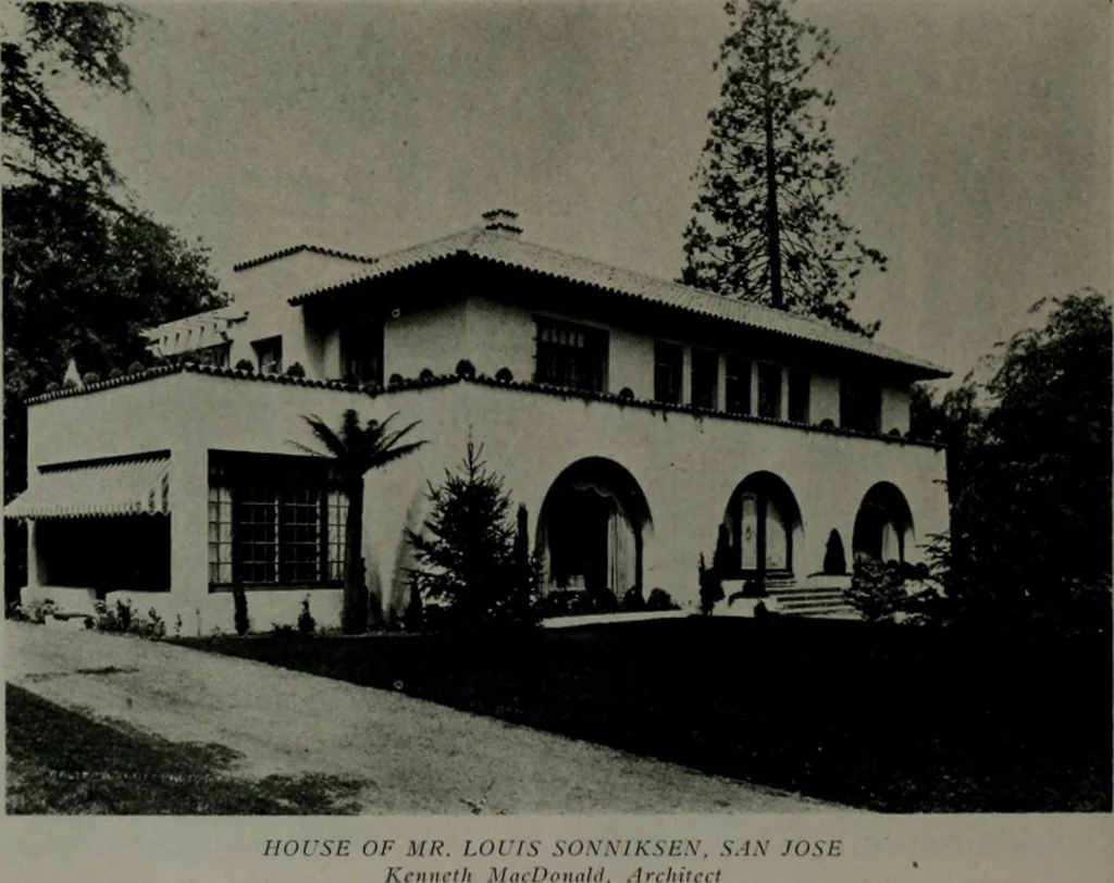 An illustration from The Architect & engineer of California and the Pacific Coast, 1905, leaf 201