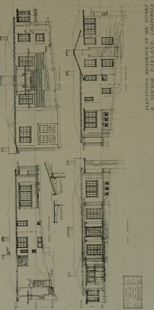 An illustration from The Architect & engineer of California and the Pacific Coast, 1905, leaf 212