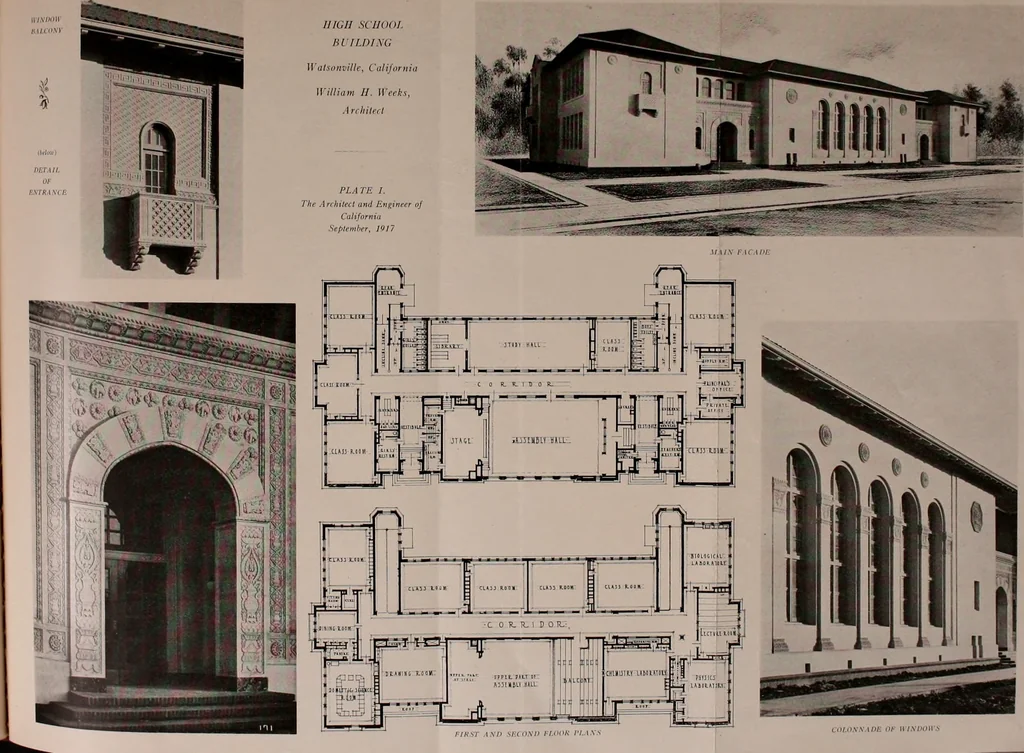 An illustration from The Architect & engineer of California and the Pacific Coast, 1905, leaf 382