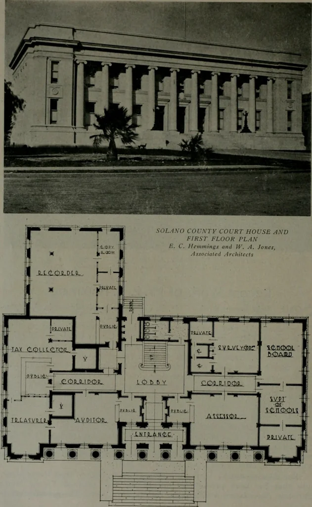 An illustration from The Architect & engineer of California and the Pacific Coast, 1905, leaf 531