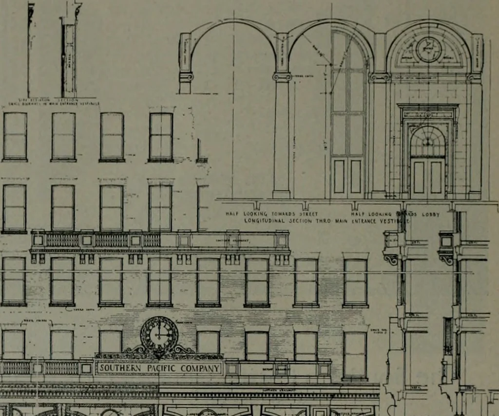 An illustration from The Architect & engineer of California and the Pacific Coast, 1905, leaf 689