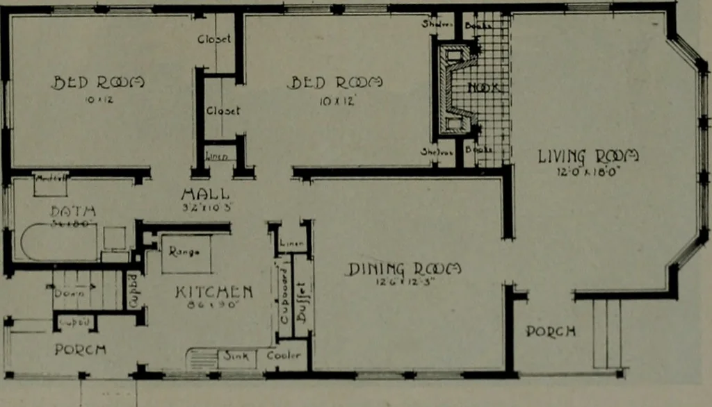 An illustration from The Architect & engineer of California and the Pacific Coast, 1905, leaf 722