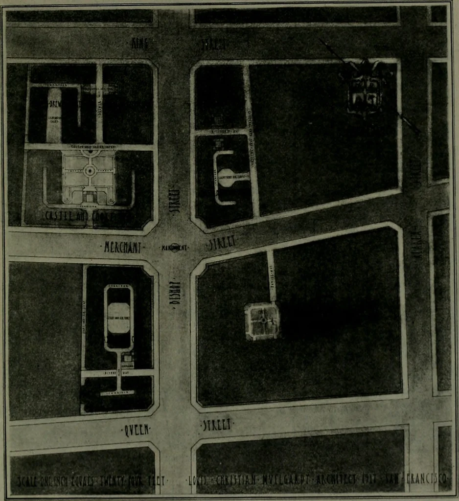 An illustration from The Architect & engineer of California and the Pacific Coast, 1905, leaf 824