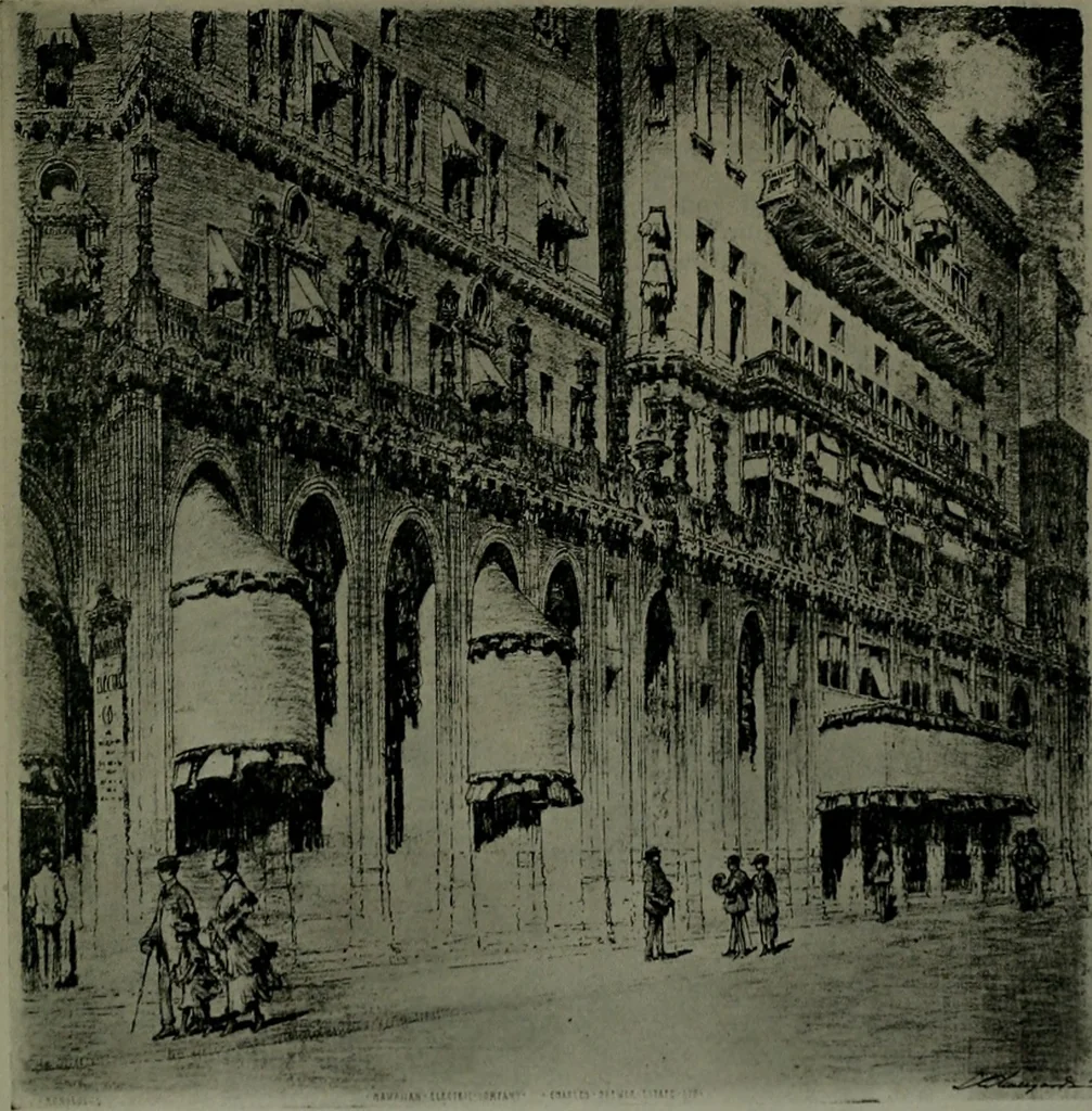 An illustration from The Architect & engineer of California and the Pacific Coast, 1905, leaf 832